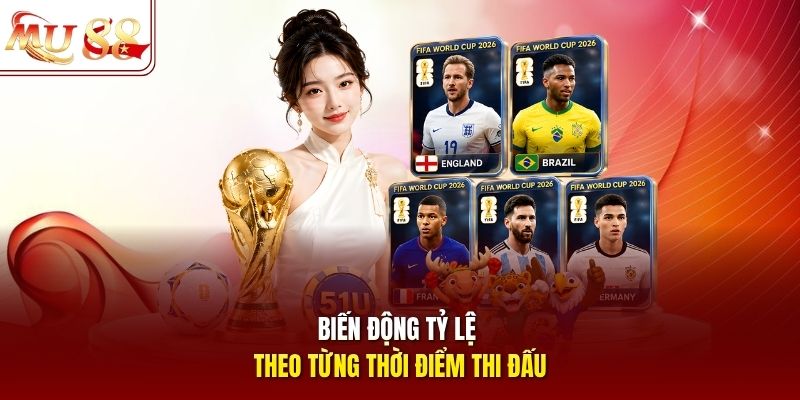 Biến động tỷ lệ theo từng thời điểm thi đấu